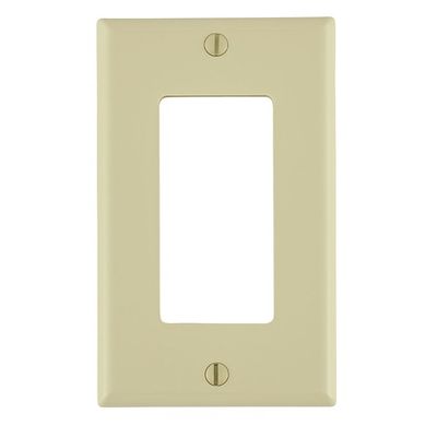 LEVITON Decora® 1-Gang Cover Plate - Ivory