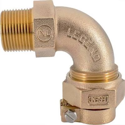 Pack Joint T4410NL No Lead Bronze Pack Joint 90 Elbow Pack Joint (CTS) x MIP 3/4" (313-324NL)