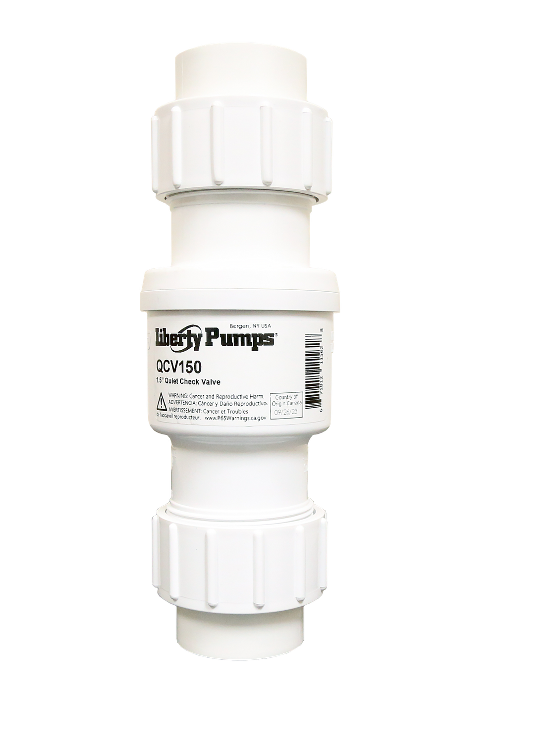 PVC Quiet Check Valve 1-1/2" (QCV150)