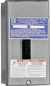 SQUARE D HOMELINE Indoor Load Center 70A, 2-Space 4-Circuit
