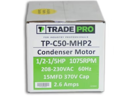 Condenser Motor- Multi Horse- 1/5hp-1/2hp 1075RPM 208-230V
