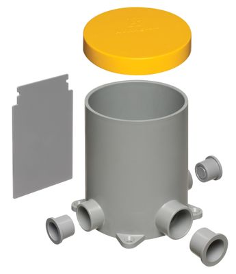 Arlington FLBC4500 4-1/2" Round Non-Metallic Floor Box Kit