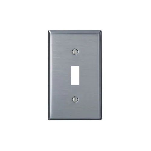 LEVITON Toggle 1-Gang Cover Plate - Stainless Steel