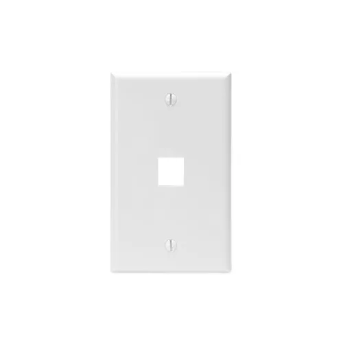 LEVITON QUICKPORT™ 1-Port 1-Gang Cover Plate - White