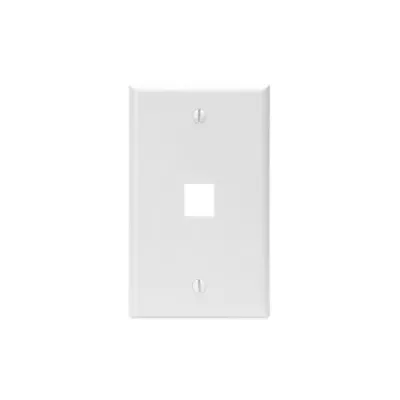LEVITON QUICKPORT™ 1-Port 1-Gang Cover Plate - White