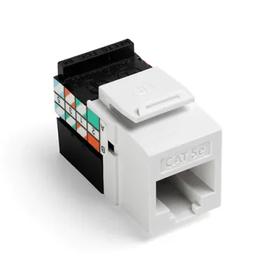 LEVITON GIGAMAX™ Cat 5e QUICKPORT™ Jack - White