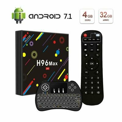 H96 Max Android TV Box with Mini Backlit Wireless H96 Max Android TV Box with Mini Backlit Wireless