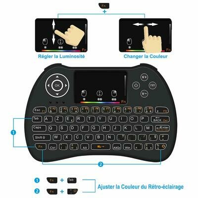 Mini Clavier X8 Wireless Français (AZERTY) Mini Clavier X8 Wireless Français (AZERTY)