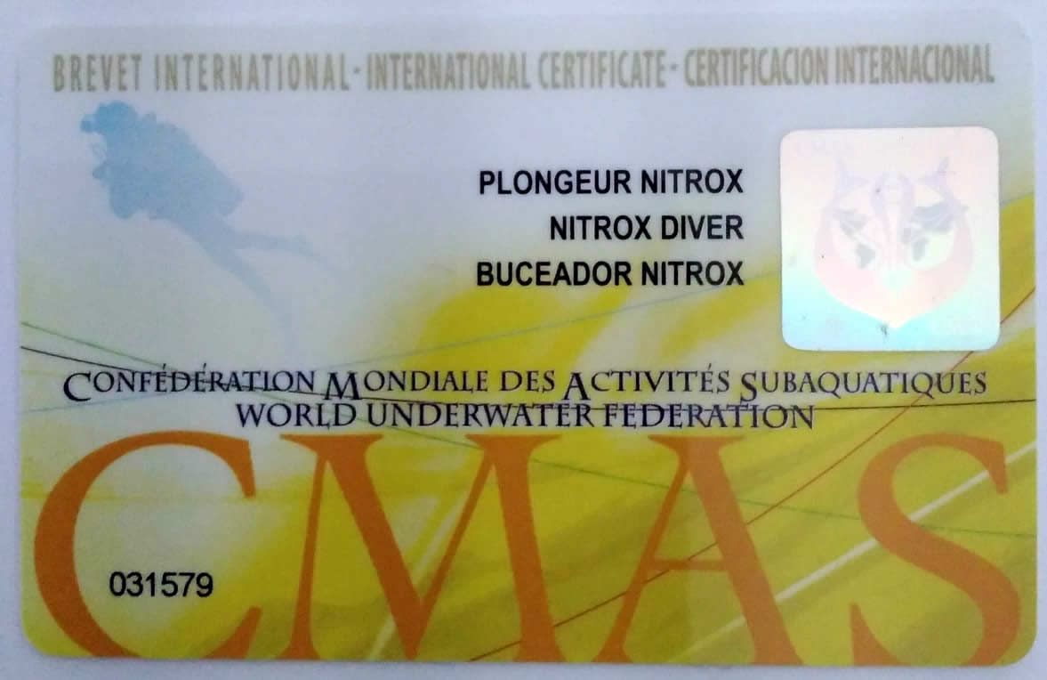 BREVET  NITROX