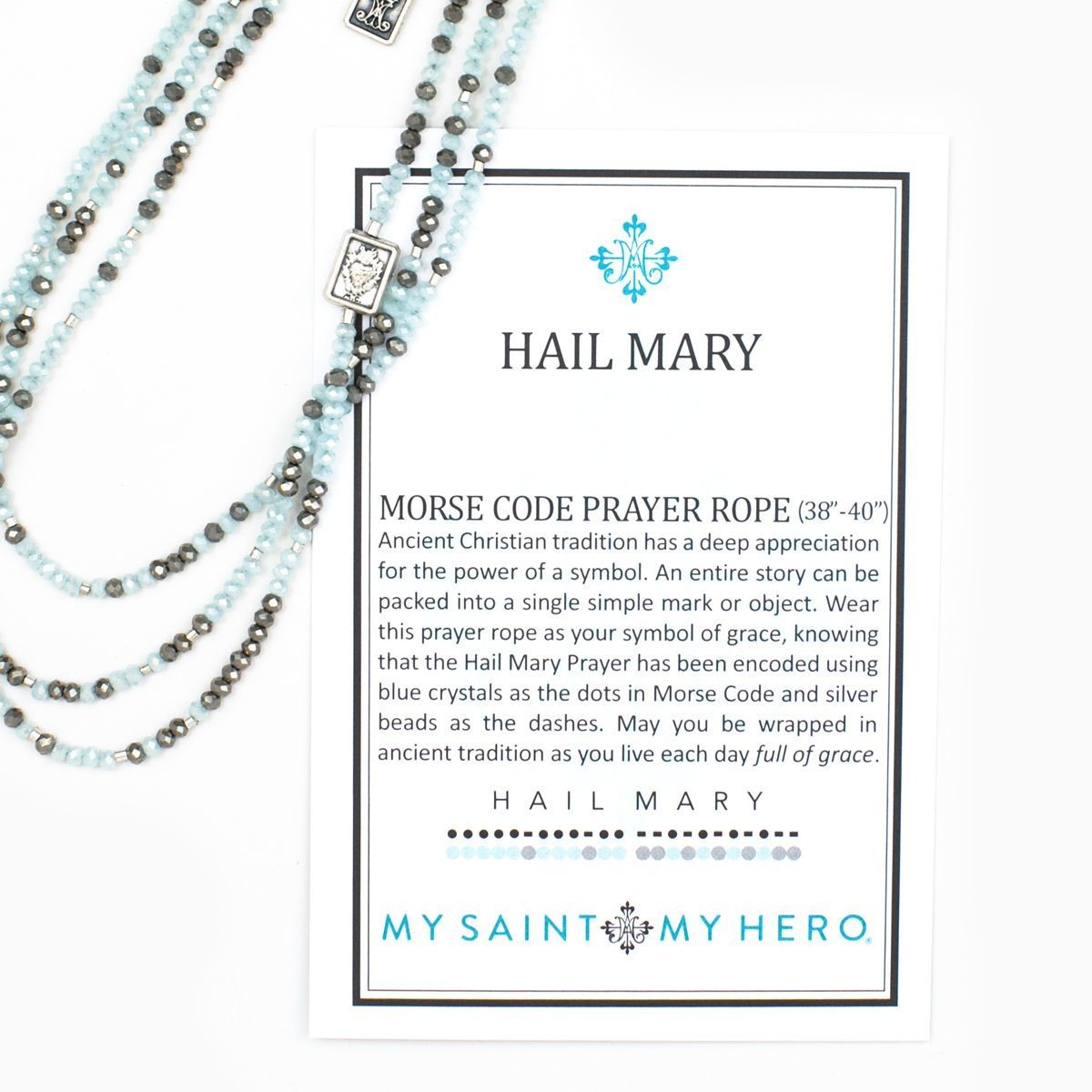 Hail Mary Morse Code Prayer Rope