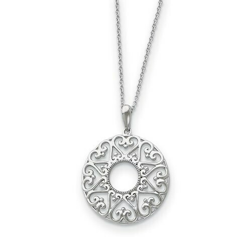 Family Heartstrings Necklace Sterling Silver