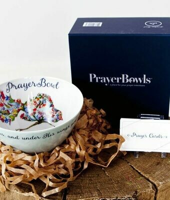 Josephine Prayer Bowl Set with a gift box.