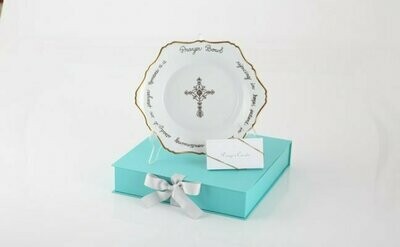 Celeste Prayer Bowl Set with a gift box.