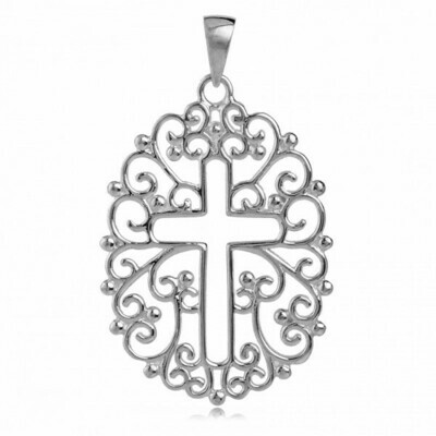 Southern Gates Collection Filigree Cross Pendant