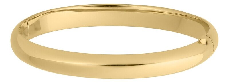 Gold Filled Bangle Bracelet Polished finish - 7" Circumference.  Can be engraved.