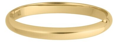 Gold Filled Bangle Bracelet Polished finish - 7" Circumference. Can be engraved.