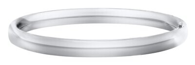 Sterling Child's Bangle Bracelet Polished Finish - 4.5" Circumference