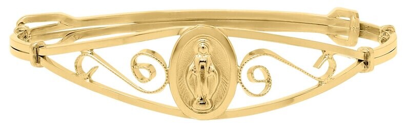 Miraculous Medal Gold-Filled Adjustable child's bracelet.