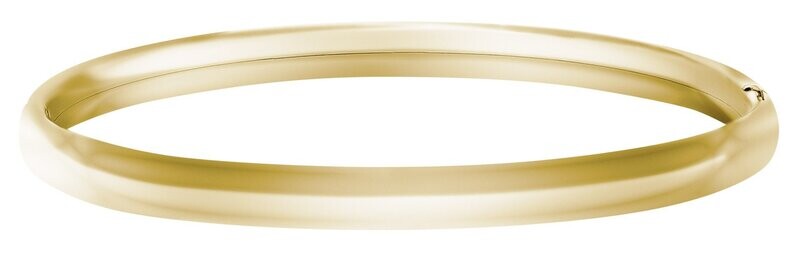 Gold Filled Bangle Polished FInish Petite - 6.25" Circumference