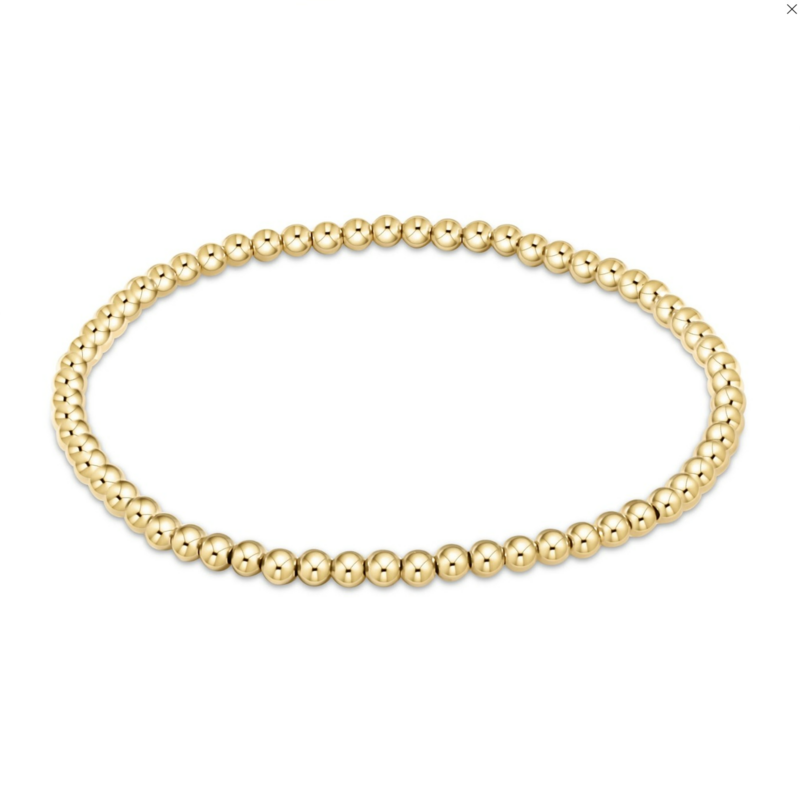 Enewton classic gold filled 3mm bead bracelet