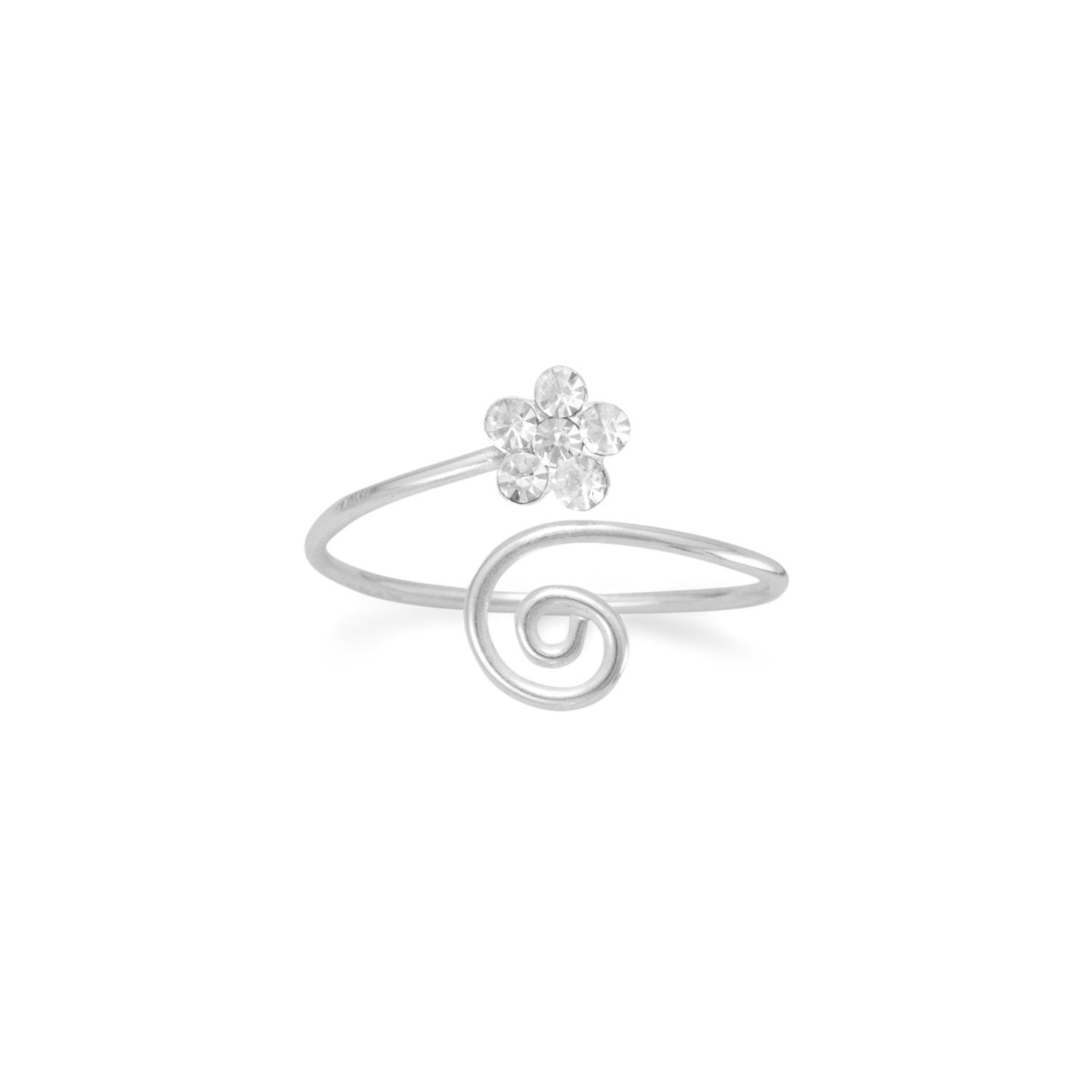 Deccani Handicrafts Metal Alloy Toe Ring for Women- 3 Rounds with Flower on  Top (Gold) : Amazon.in: Jewellery