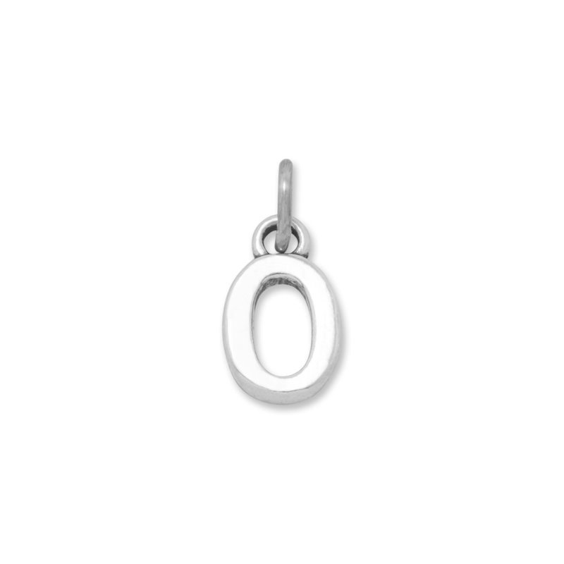 Oxidized "0" Charm