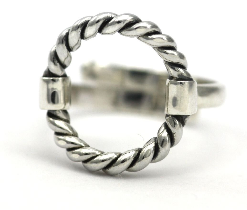 Sterling Silver Bali Design Ring 20mm 