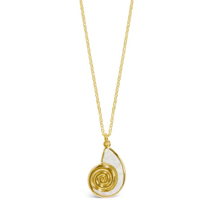 Explorer Nautilus Necklace - Gold - With Shells from Florida