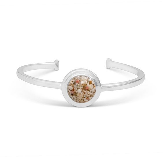 Round Cuff Bracelet – Mother of Pearl and Florida Shells - Dune Jewelry