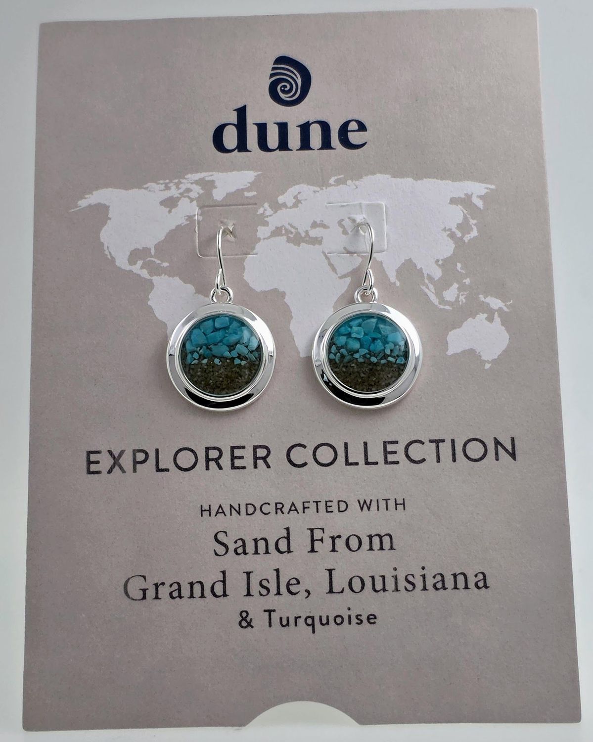 Dune Jewelry Explorer Collection Round Earrings – Grand Isle, Louisiana