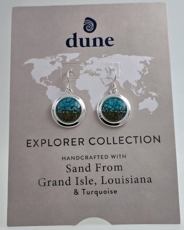 Dune Jewelry Explorer Collection Round Earrings – Grand Isle, Louisiana