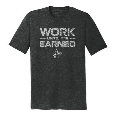 WORK UNTIL IT'S EARNED GRAPHIC TEE - Frost Gray WORK UNTIL IT'S EARNED GRAPHIC TEE - Frost Gray