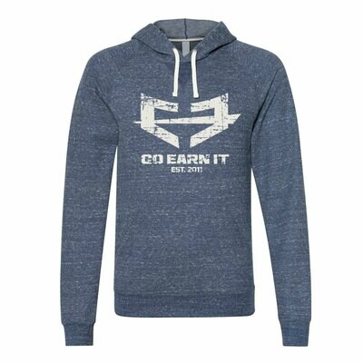Go Earn It Distressed Hoodie - Navy Go Earn It Distressed Hoodie - Navy