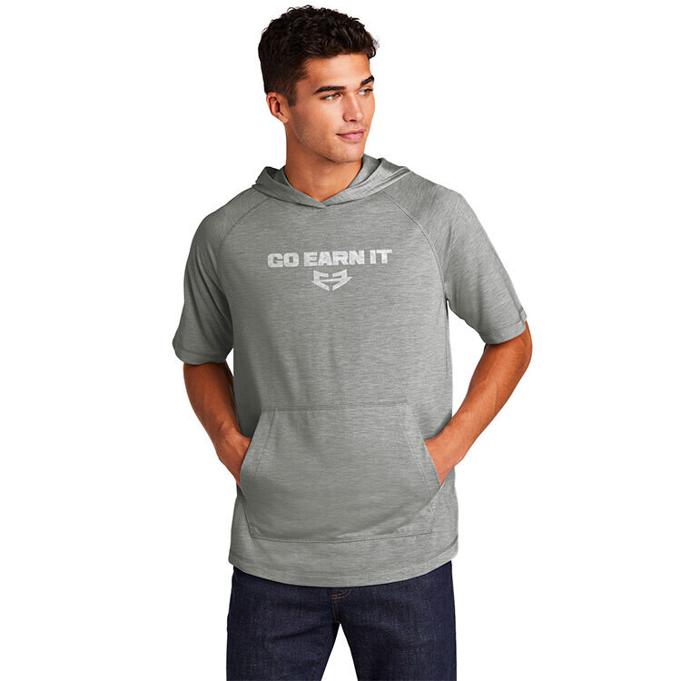 Men's Go Earn It Short-Sleeve Hooded Shirt