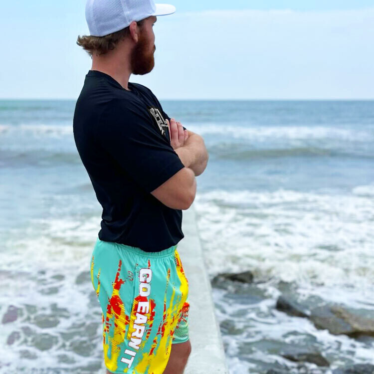 Go Earn It COLOR RUSH Shorts - Sea Green