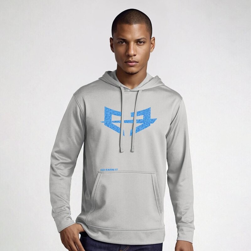 Go Earn It Hoodie - Silver
