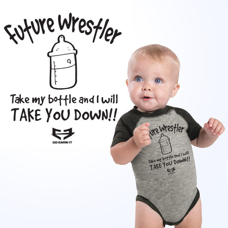 wrestling baby onesie