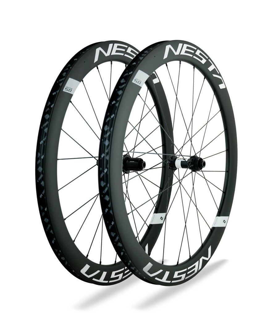 Nesta Ventus 5.0 Disc DT Swiss 350 wielen (NIEUW) zwarte letters xdr body