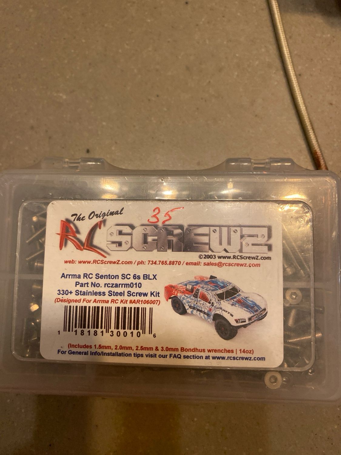 Inox vijzenset armma rc senton sc6s blx