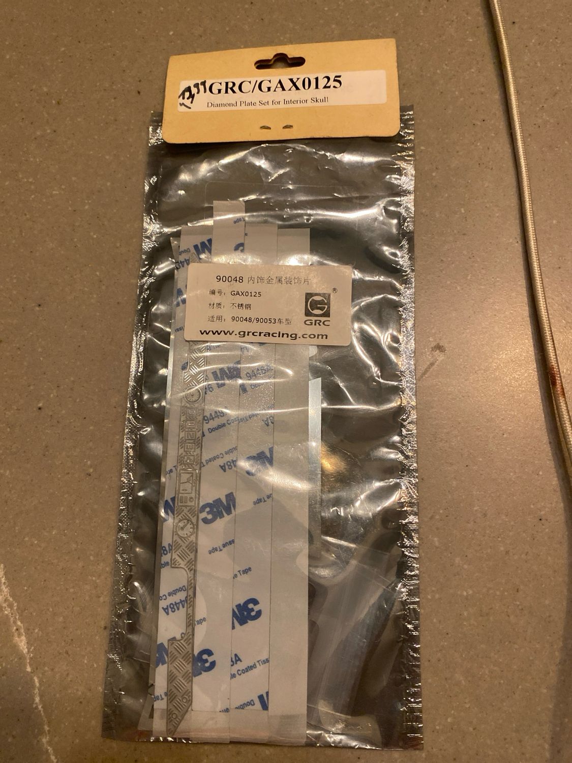 Diamond plate interieu skull axial rr10 bomber