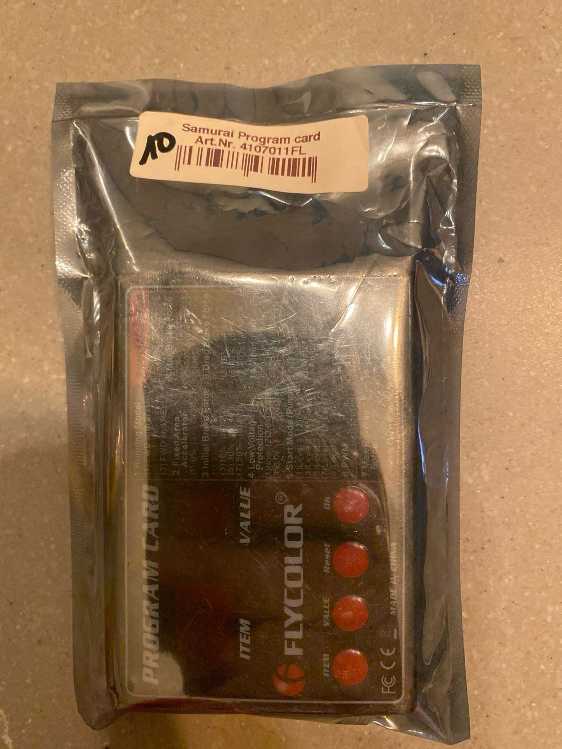 Samurai program card