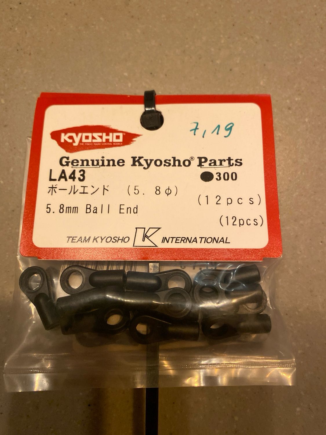 Kyosho LA43 5.8mm ball end