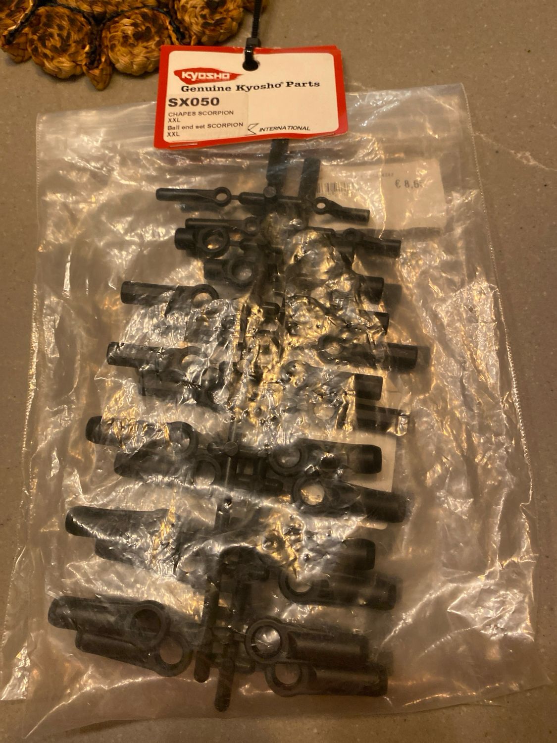 Kyosho shapes scorpion xxl ball end set SX050