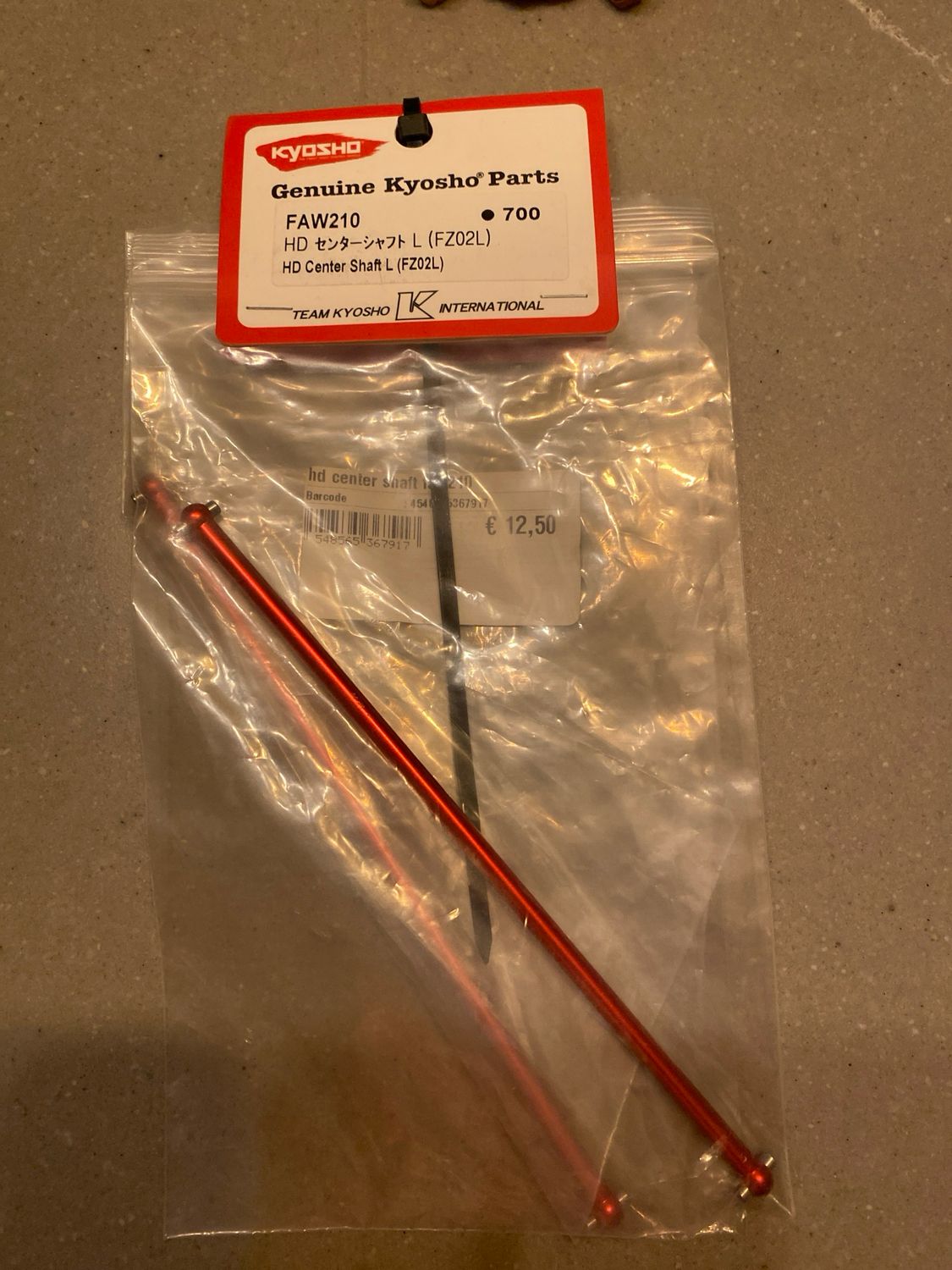 Kyosho hd center shaft L (FZ02L) FAW210