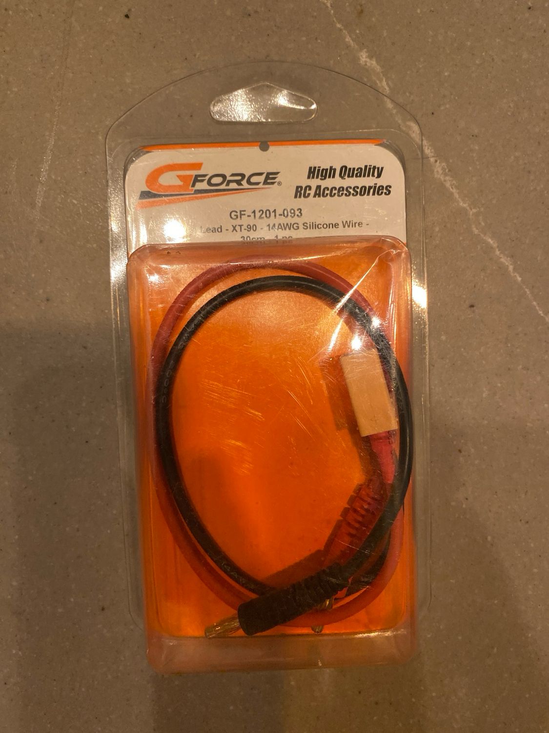 Gforce laadkabel xt-90 ,14awg silicone wire