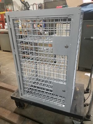 Heavy duty locking steel cage