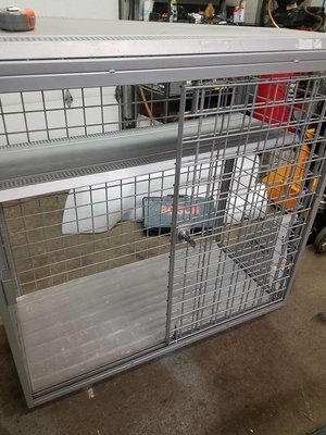 Locking Steel Cage, Medeco Lock