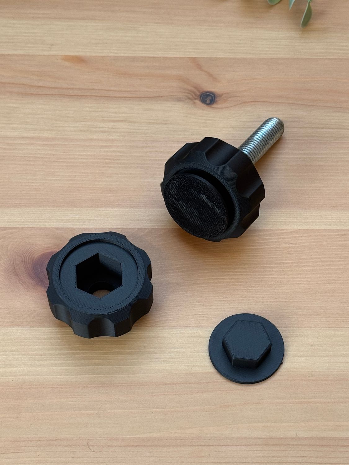 M10 knop zeskant verborgen groot