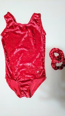 Pink velvet. Leotard and scrunchie Pink velvet. Leotard and scrunchie