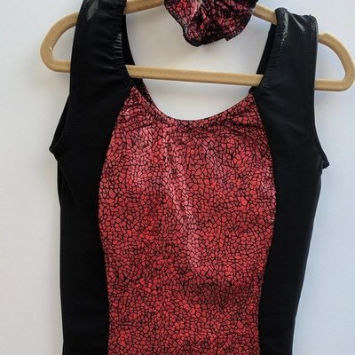 Leotard, scrunchie and matching grip bag Leotard, scrunchie and matching grip bag